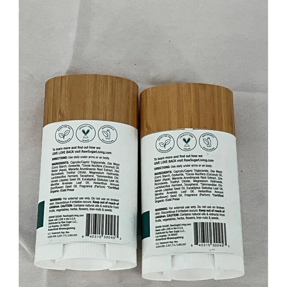 Raw Sugar Simply Deo Eucalyptus + Fresh Mint Aluminum-Free Natural Deodorant 2.7
